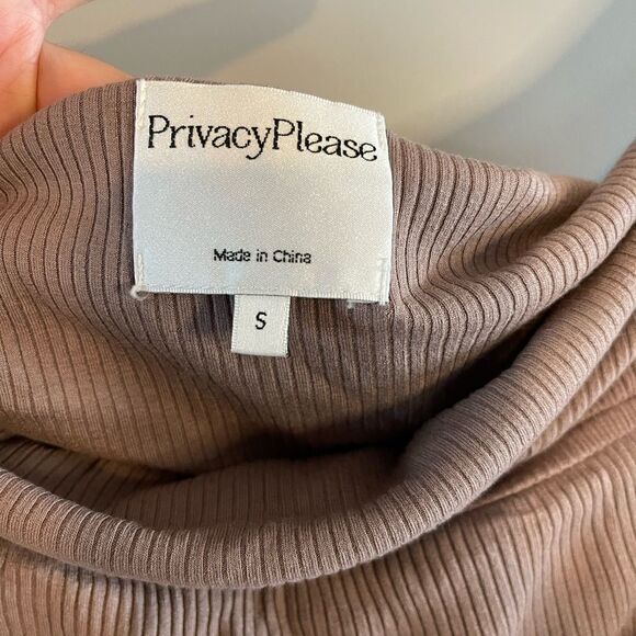 Privacy Please Silas Mini Dress in Warm Ta… - Picture 9 of 10